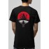 Itachi Uchiha Logo Ön-Arka Baskılı Siyah Tişört