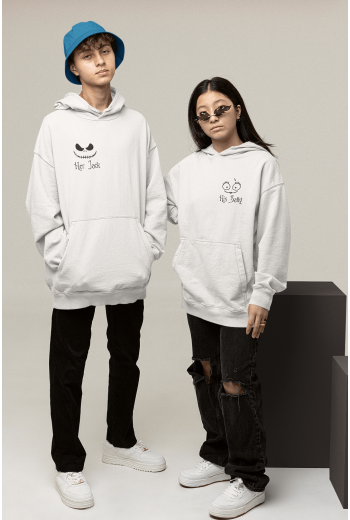 Jack ve Sally Sevgili/Çift/Arkadaşlık 2'li Kapşonlu Sweatshirt Seti Jack ve Sally Sevgili/Çift/Arkadaşlık 2'li Kapşonlu Sweatshirt Seti