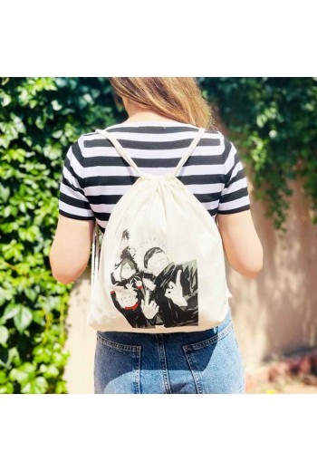 Anime Jujutsu Kaisen Bez Sırt Çantası Anime Jujutsu Kaisen Bez Sırt Çantası