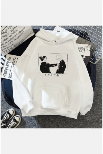 Jujutsu Kaisen Geto Gojo Bff Beyaz Sweatshirt
