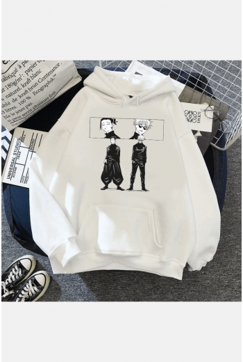 Jujutsu Kaisen Geto Ve Gojo Kapşonlu Sweatshirt