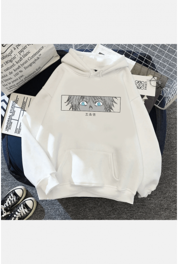 Jujutsu Kaisen Gojo Eyes Kapşonlu Sweatshirt