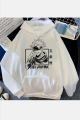 Jujutsu Kaisen Gojo Mask Beyaz Kapşonlu Sweatshirt