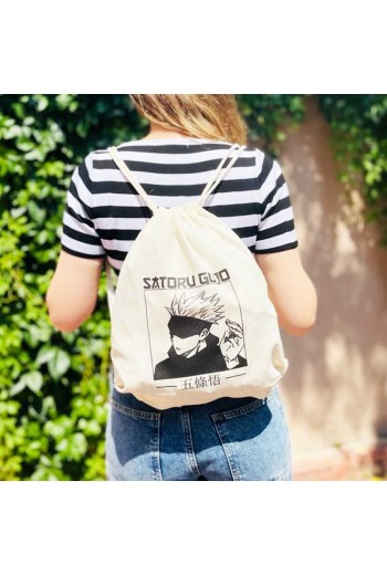 Anime Jujutsu Kaisen - Gojo Satoru Bez Sırt Çantası Anime Jujutsu Kaisen - Gojo Satoru Bez Sırt Çantası