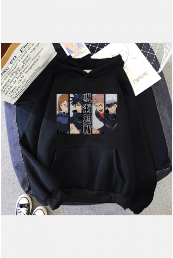 Jujutsu Kaisen Kolaj Kapşonlu Sweatshirt