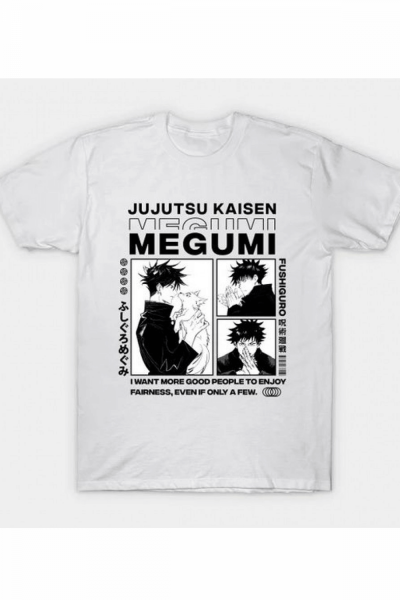 Jujutsu Kaisen Megumi Kolaj T-shirt