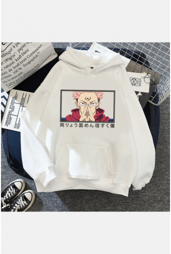Jujutsu Kaisen Sukuna Kapşonlu Sweatshirt