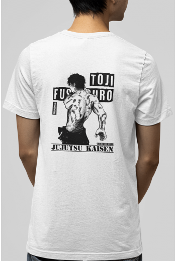 Jujutsu Kaisen Toji Ön Arka Baskılı Tişört 