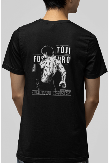 Jujutsu Kaisen Toji Ön Arka Baskılı Tişört 