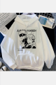 Jujutsu Kaisen Yuji Gojo Beyaz Kapşonlu Sweatshirt