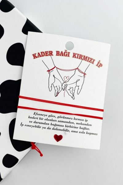 Kader Bağı Kırmızı İp Bileklik