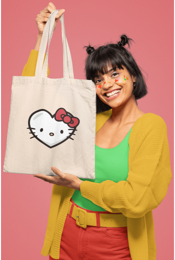 Kalp Hello Kitty Bez Çanta