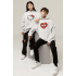 Kalp Hello Kitty Sevgili/çift/arkadaşlık/2'li Kapşonlu Sweatshirt Seti