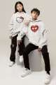 Kalp Hello Kitty Sevgili/çift/arkadaşlık/2'li Kapşonlu Sweatshirt Seti