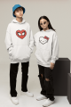 Kalp Hello Kitty Sevgili/çift/arkadaşlık/2'li Kapşonlu Sweatshirt Seti