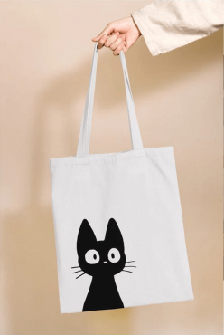 Kedi Tasarım Bez Çanta Kedi Tasarım Bez Çanta