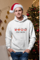 Kedi Tasarımlı Meow Christmas Yeni Yıl Kapşonlu Sweatshirt