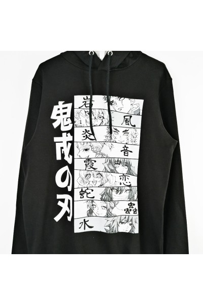 Kimetsu No Yaiba Kapşonlu Sweatshirt