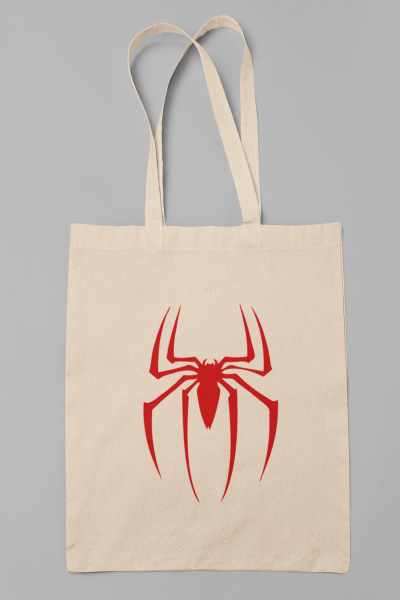 Kırmızı Spider Bez Çanta 
