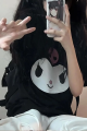 Kuromi Harajuku Siyah T-shirt