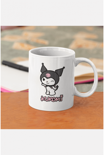 Kuromi Yazılı Kupa Bardak  Kuromi Yazılı Kupa Bardak
