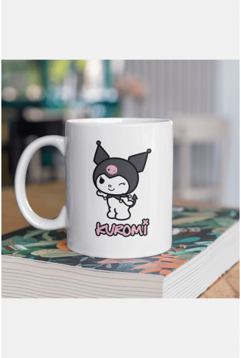 Kuromi Yazılı Kupa Bardak  Kuromi Yazılı Kupa Bardak