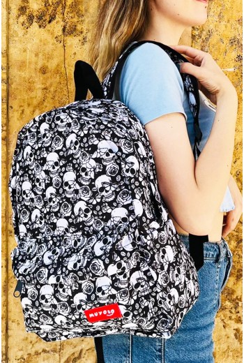 Kuru Kafa Desenli Sırt Çantası