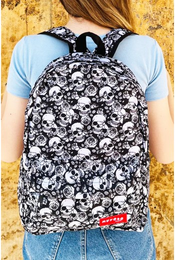 Kuru Kafa Desenli Sırt Çantası