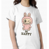 Labubu Be Happy Beyaz T-shirt