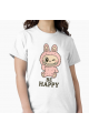 Labubu Be Happy Beyaz T-shirt Labubu Be Happy Beyaz T-shirt