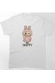 Labubu Be Happy Beyaz T-shirt Labubu Be Happy Beyaz T-shirt