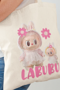 Labubu Cute Bez Çanta Labubu Cute Bez Çanta