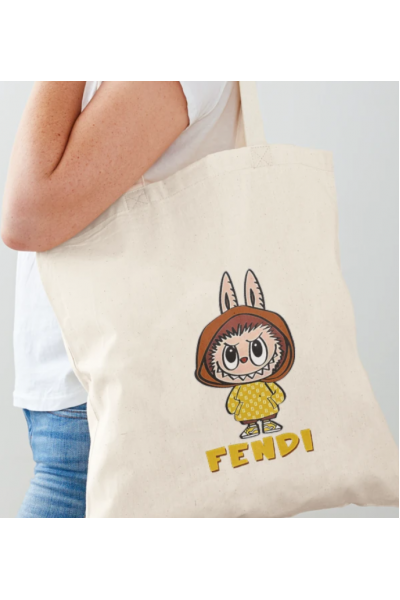 Labubu Fendi Bez Çanta Labubu Fendi Bez Çanta