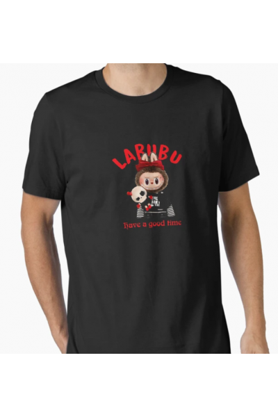 Labubu Have a Good Time Yazılı T-shirt Labubu Have a Good Time Yazılı T-shirt