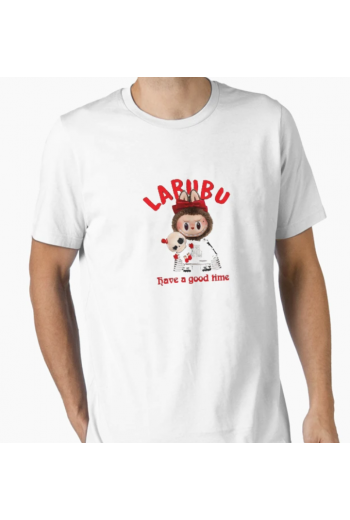 Labubu Have a Good Time Yazılı T-shirt