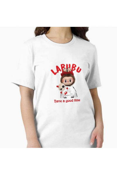 Labubu Have a Good Time Yazılı T-shirt Labubu Have a Good Time Yazılı T-shirt