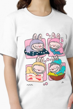 Labubu Sleep Tasarım T-shirt