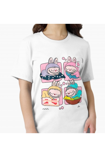 Labubu Sleep Tasarım T-shirt Labubu Sleep Tasarım T-shirt