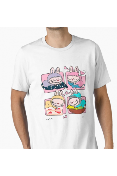 Labubu Sleep Tasarım T-shirt Labubu Sleep Tasarım T-shirt