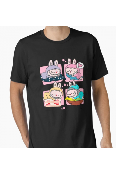 Labubu Sleep Tasarım T-shirt Labubu Sleep Tasarım T-shirt