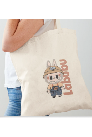 Labubu Tasarım Bez Çanta Labubu Tasarım Bez Çanta