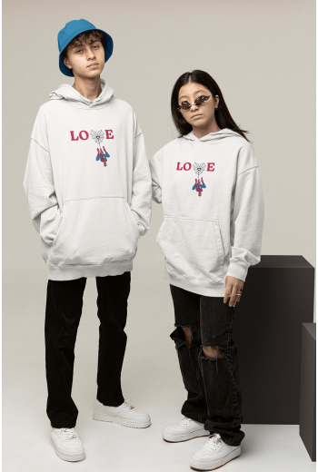 Love Spider Ağ Sevgili/çift/arkadaşlık/2'li Kapşonlu Sweatshirt Seti