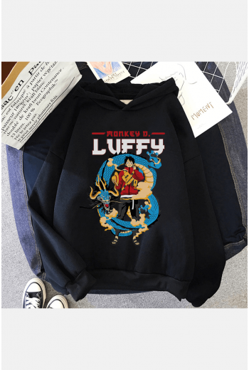 Luffy Kaido Kapşonlu Sweatshirt