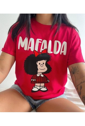 Mafalda Kırmızı T-shirt