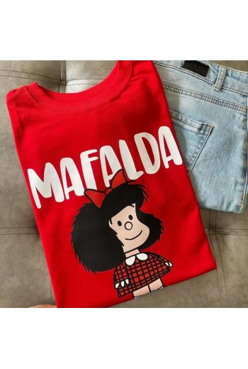 Mafalda Kırmızı T-shirt