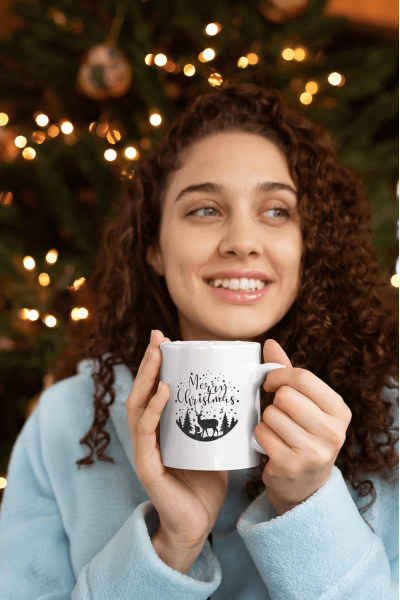 Marry Christmas Geyikli Yeni Yıl Kupa Bardak Marry Christmas Geyikli Yeni Yıl Kupa Bardak