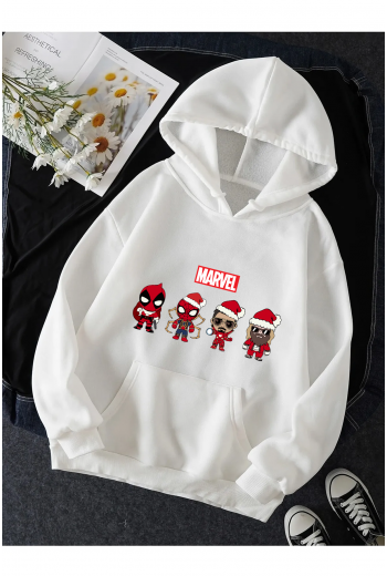 Marvel Yılbaşı Yeni Yıl Kapşonlu Sweatshirt