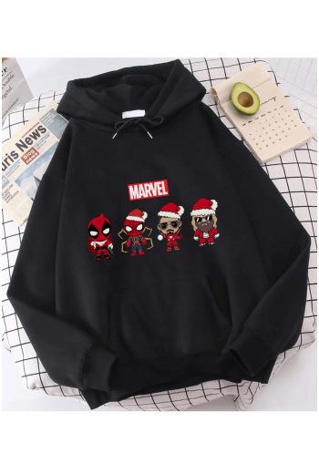 Marvel Yılbaşı Yeni Yıl Kapşonlu Sweatshirt Marvel Yılbaşı Yeni Yıl Kapşonlu Sweatshirt