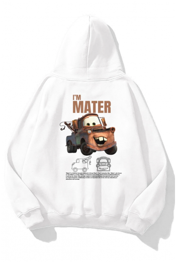 Mater Cars Baskılı Unisex Sweatshirt Mater Cars Baskılı Unisex Sweatshirt