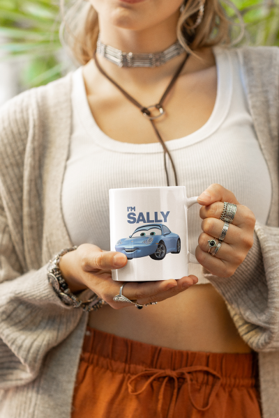 MCQUEEN & I'M SALLY Cars Filmi 2'li Sevgili/Çift/Arkadaş Kupa Bardak Seti